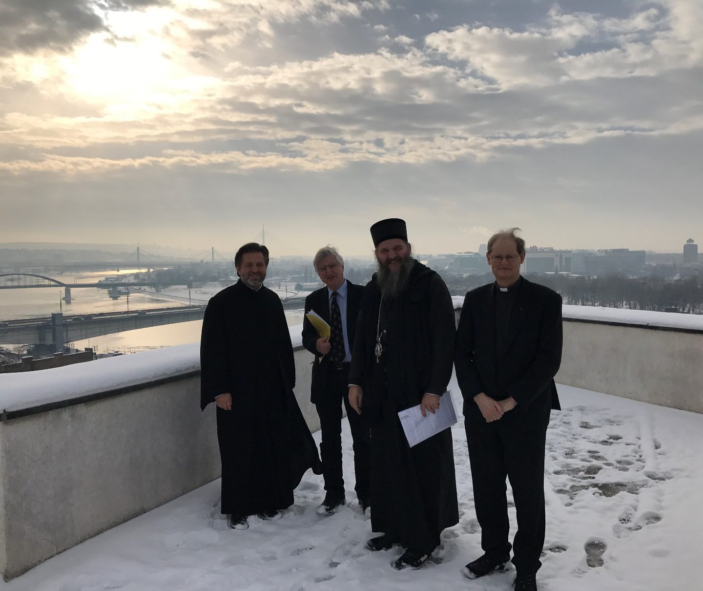 Епископ Андреј са делегацијом код Патријарха Иринеја
