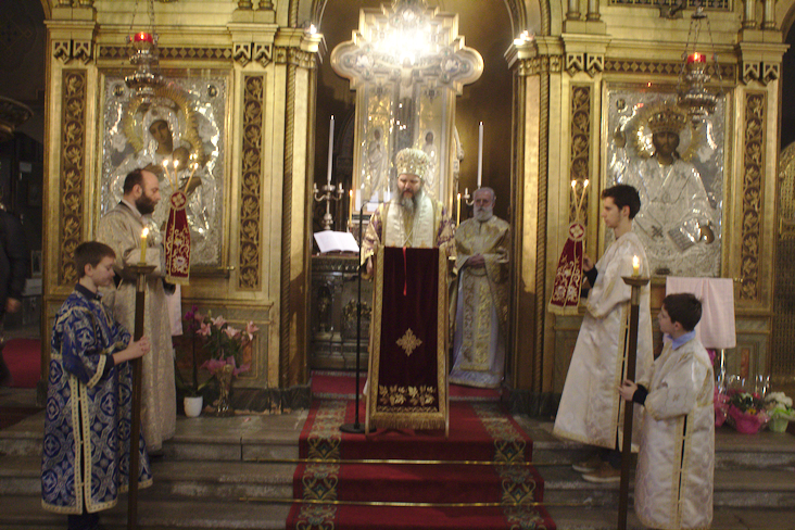 Епископ Андреј на Цвети началствовао Светом Архијерејском литургијом у Трсту