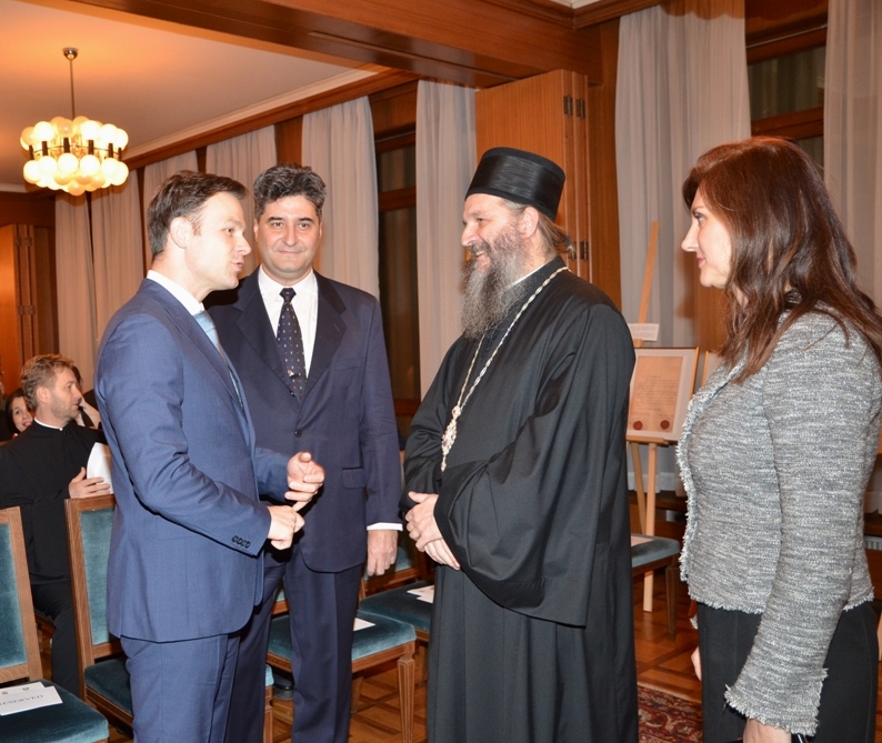 Епископ Андреј на званичном пријему у Берну