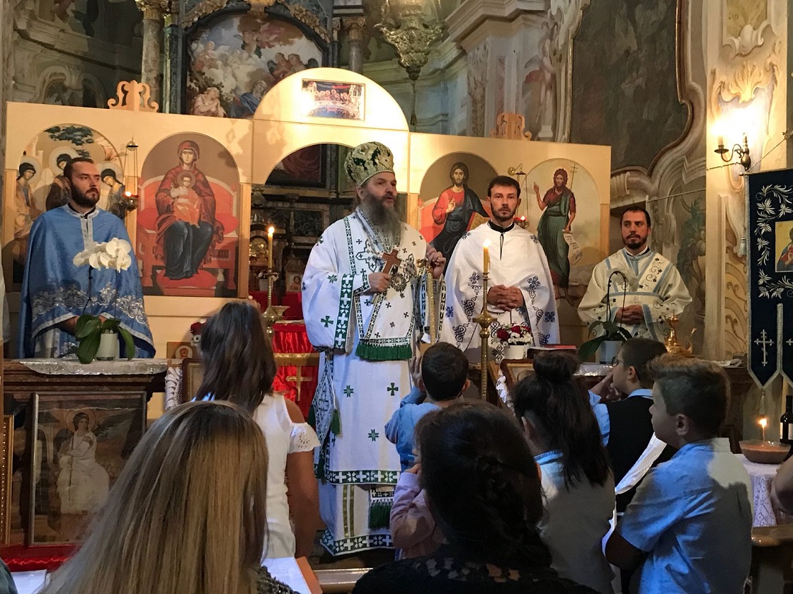 Парохијска слава и посета Епископа Андреја Тићину