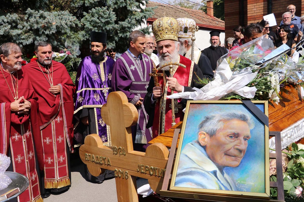 Делегација Епархије аустријско-швајцарске на опелу и сахрани академика Владете Јеротића