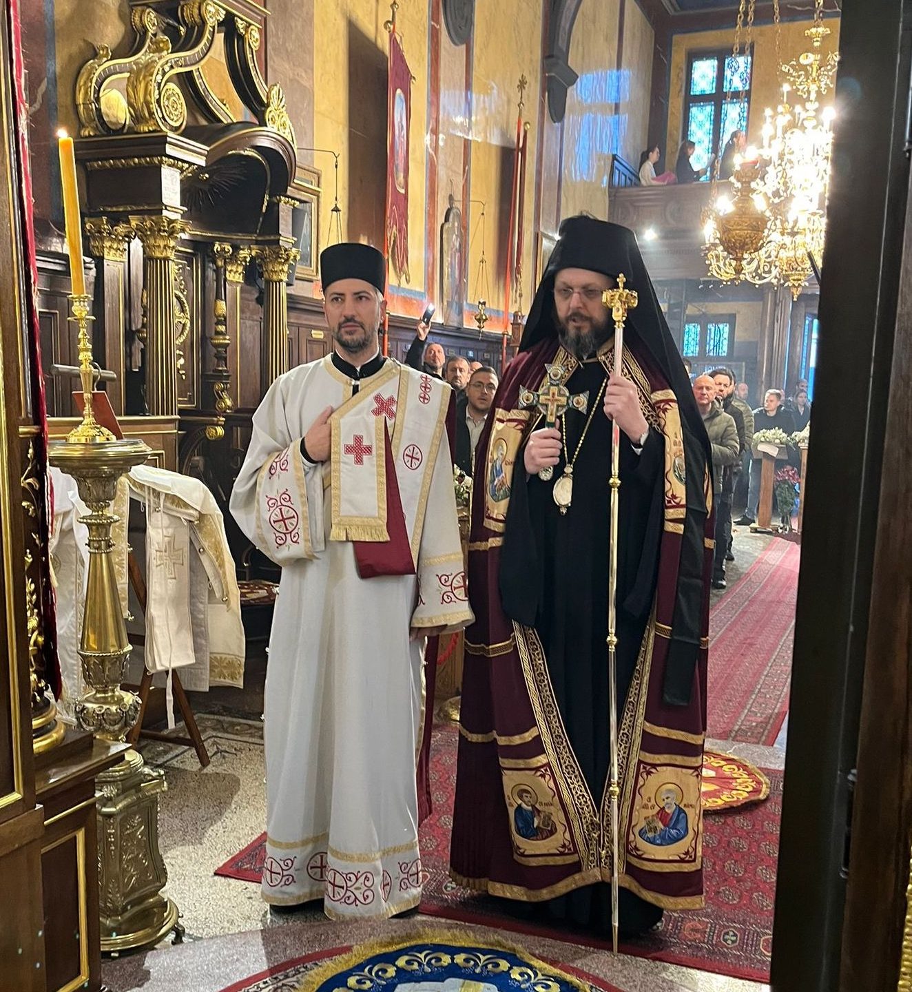 Епископ мохачки г. Дамаскин служио у Саборном храму Светог Саве у Бечу